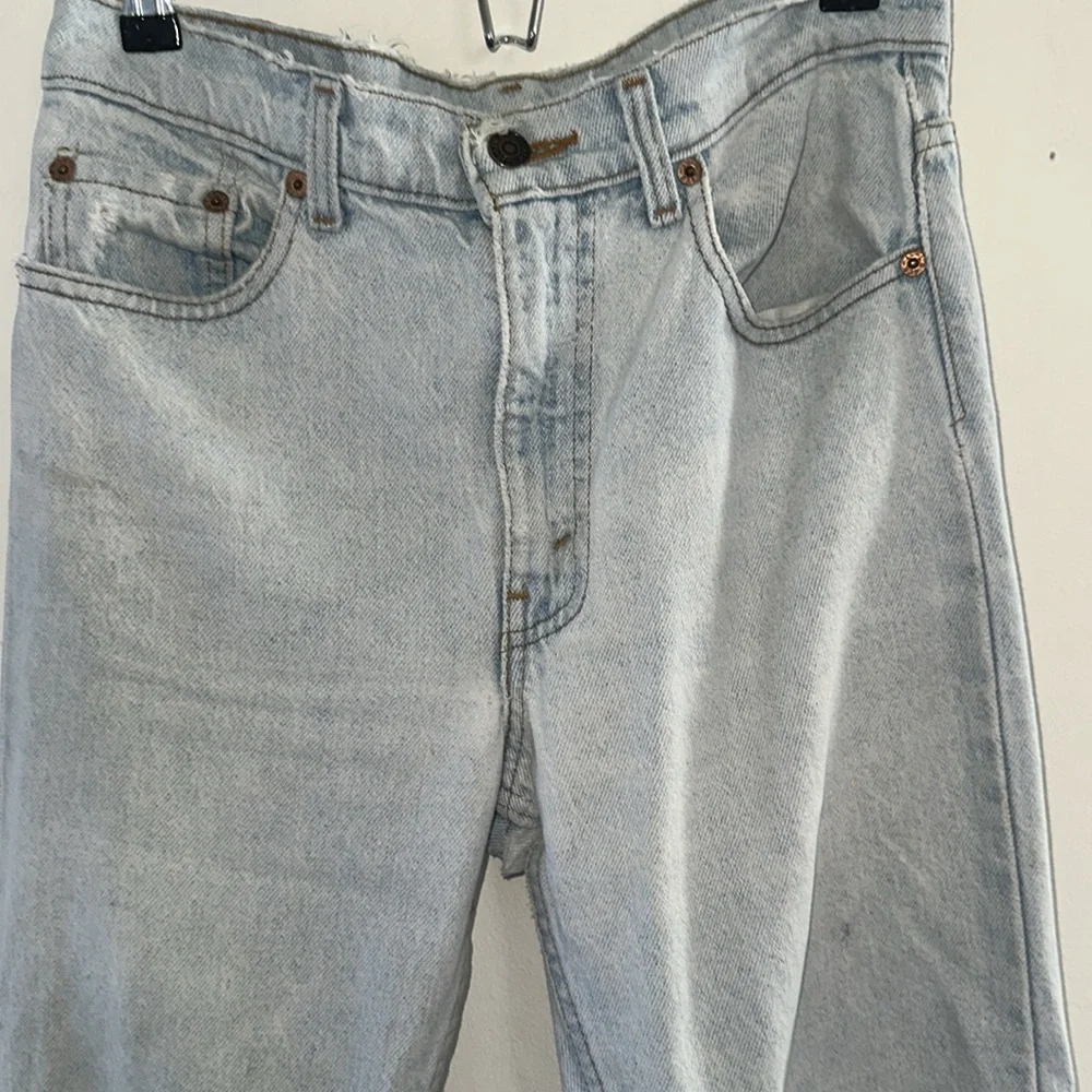 Levi's 505 red tab faded distressed Jean's 30 x 34